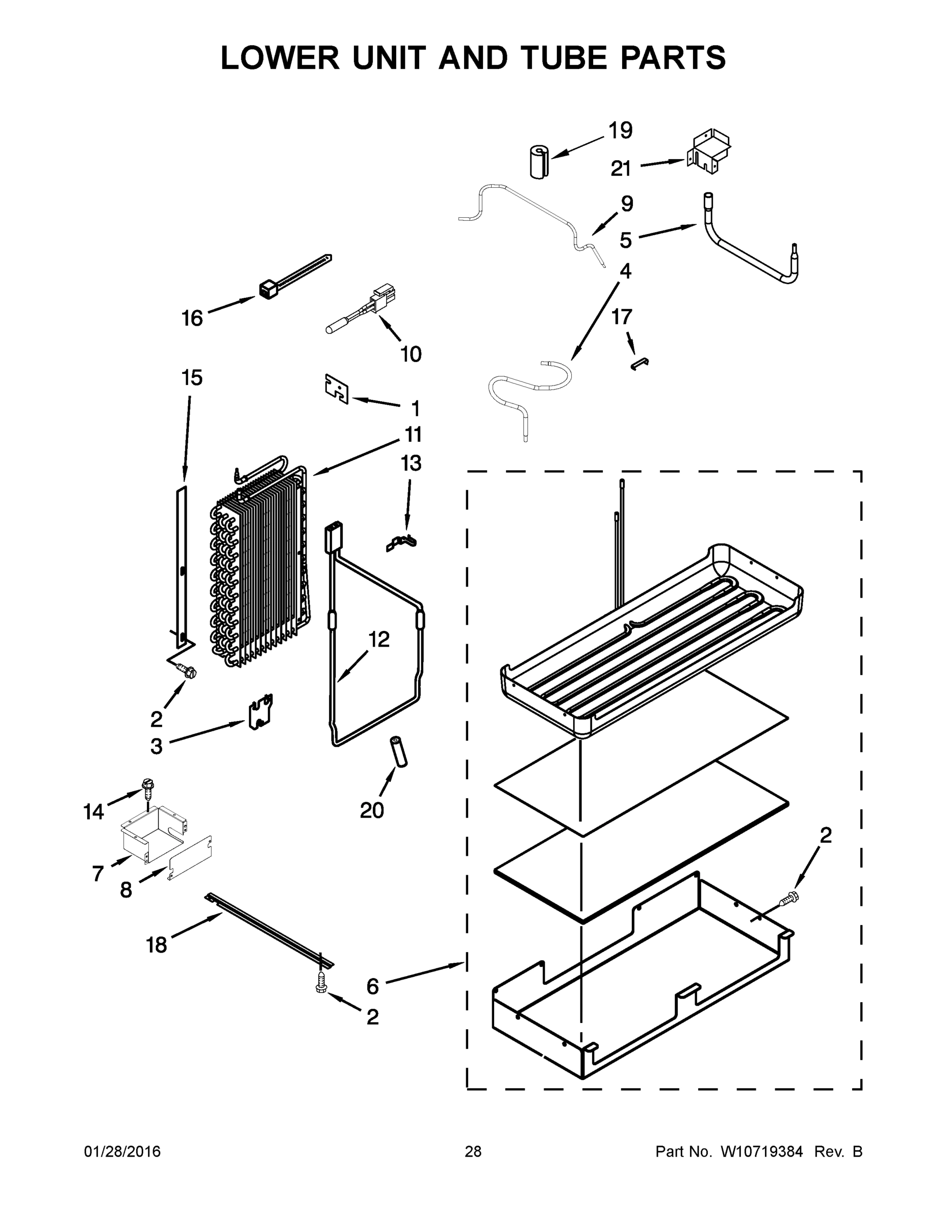 15 - LOWER UNIT AND TUBE PARTS