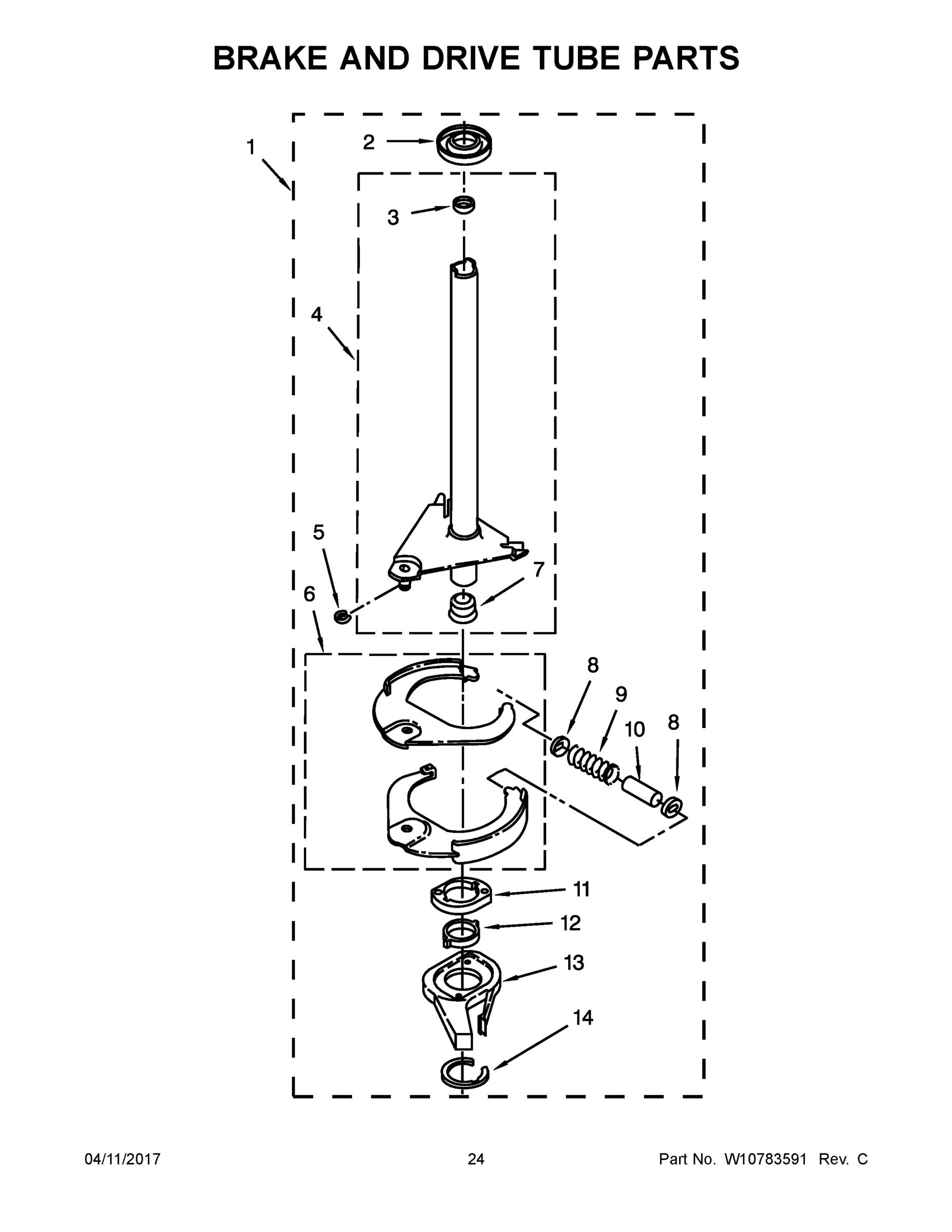 13 - BRAKE AND DRIVE TUBE PARTS
