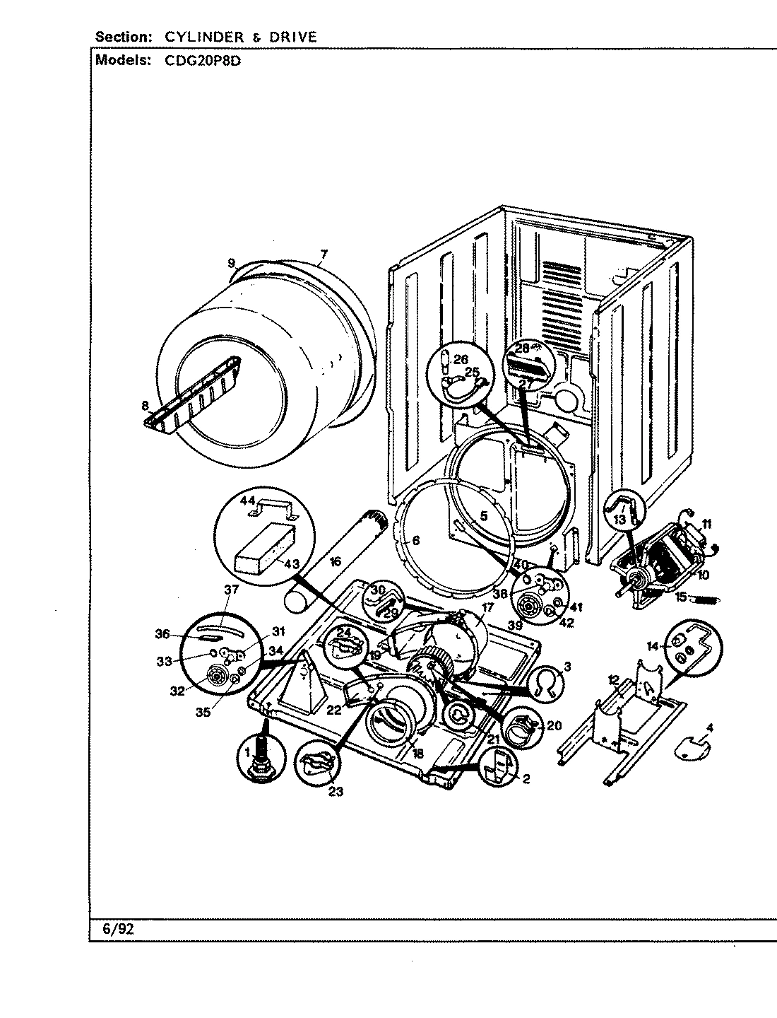 02 - CYLINDER & DRIVE (CDG20P8D)