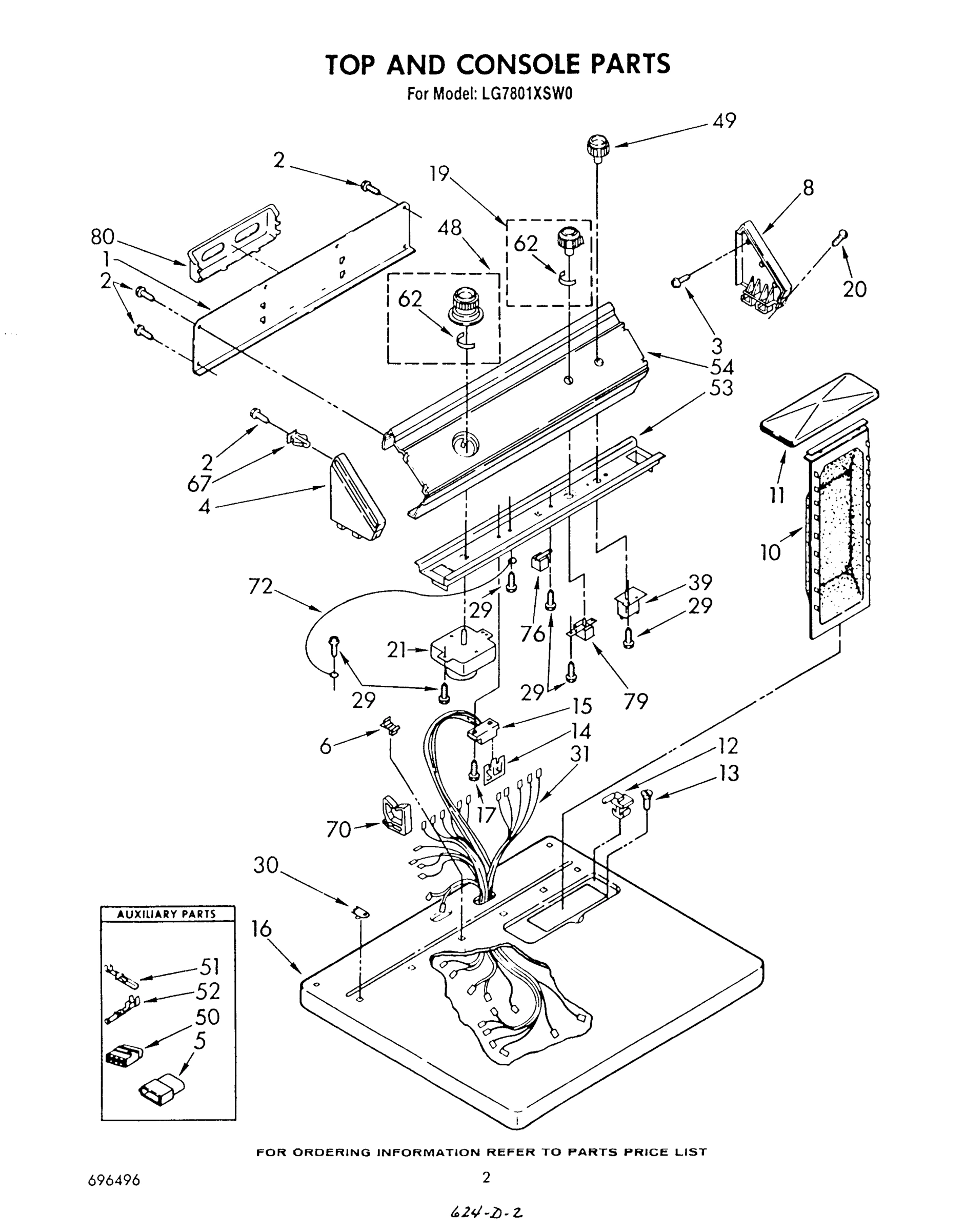 02 - TOP AND CONSOLE , LITERATURE AND OPTIONAL
