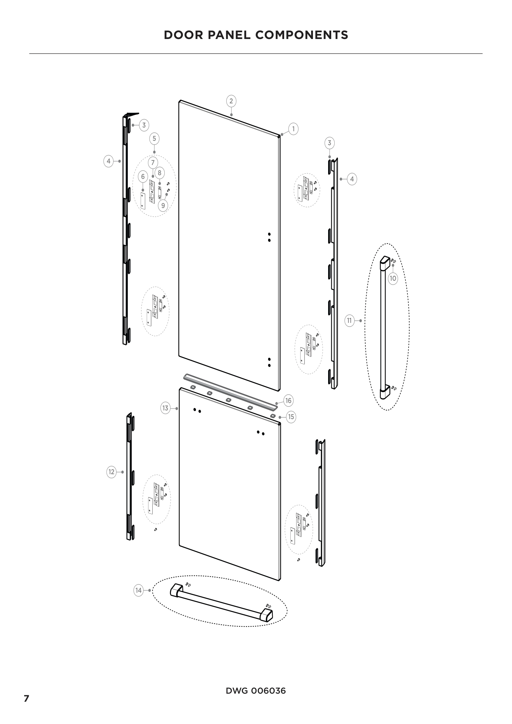 DOOR PANEL COMPONENTS