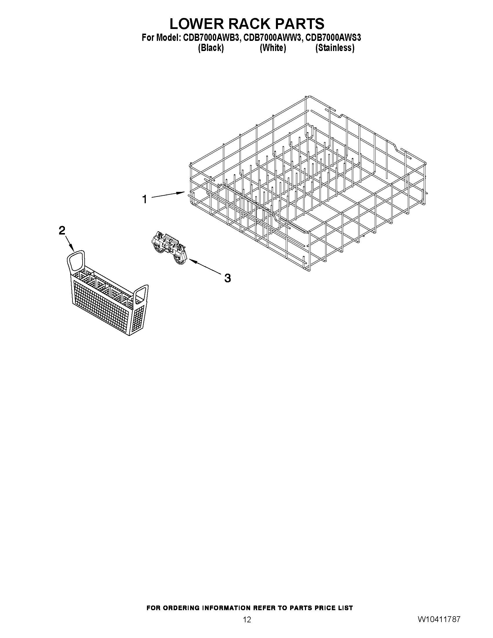10 - LOWER RACK PARTS