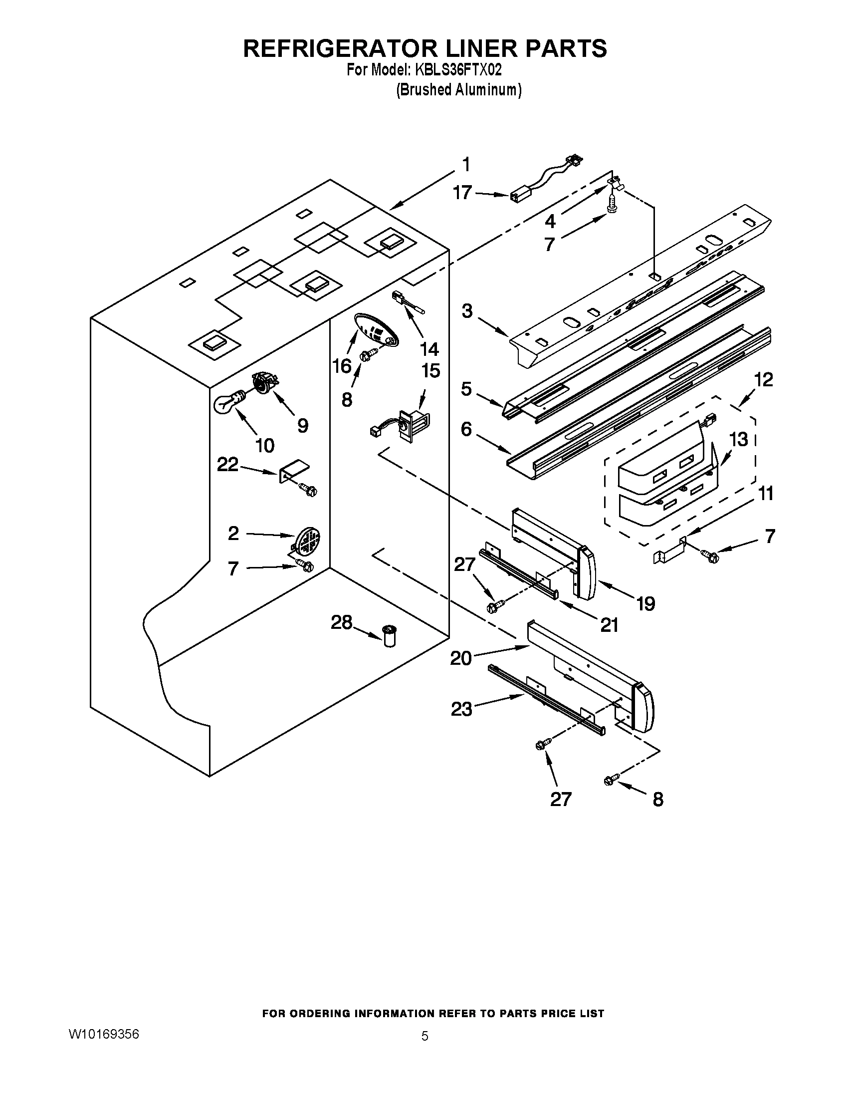 04 - REFRIGERATOR LINER PARTS