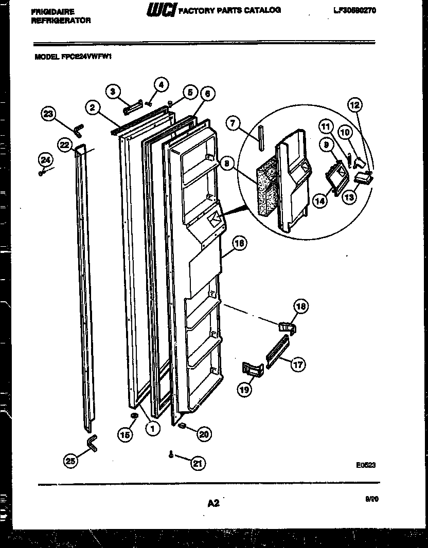 02 - FREEZER DOOR PARTS
