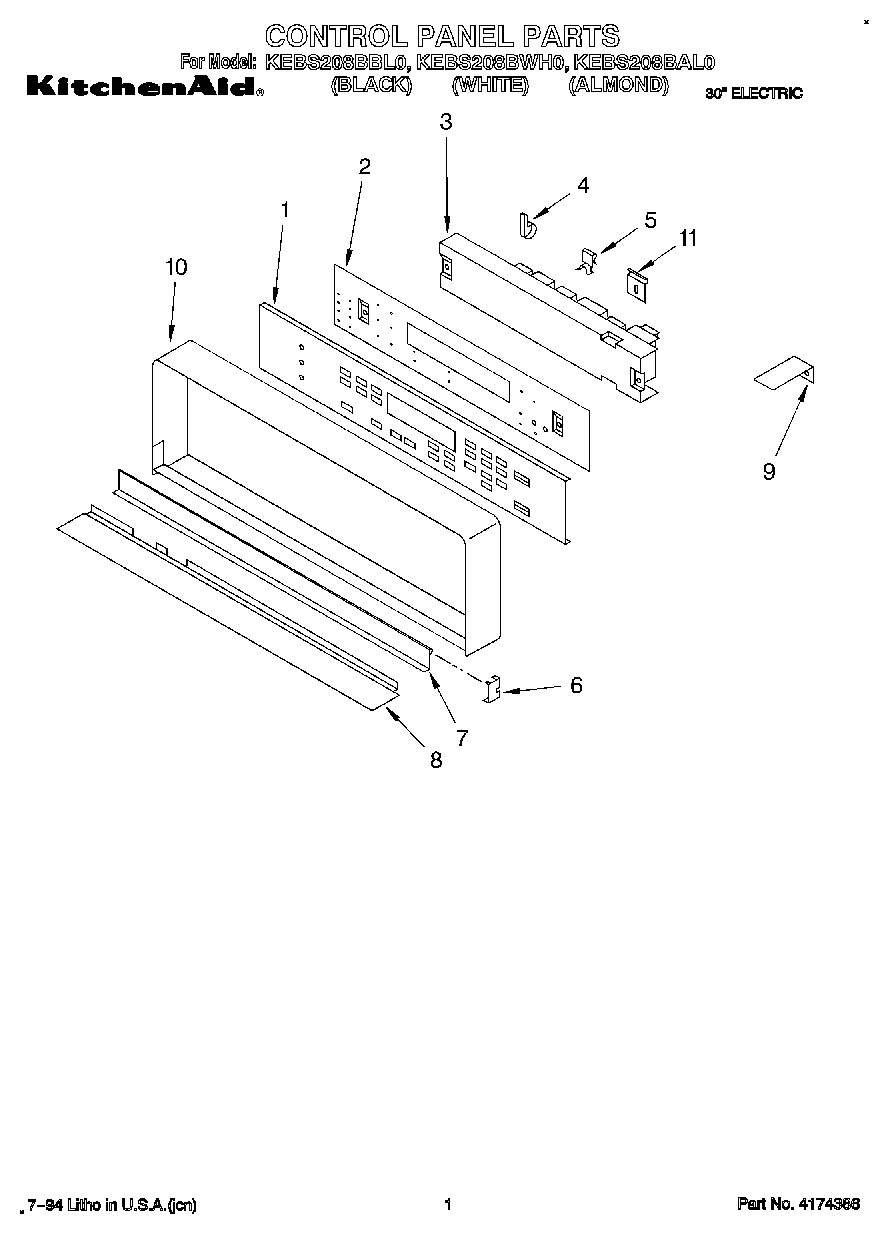 01 - CONTROL PANEL, LITERATURE