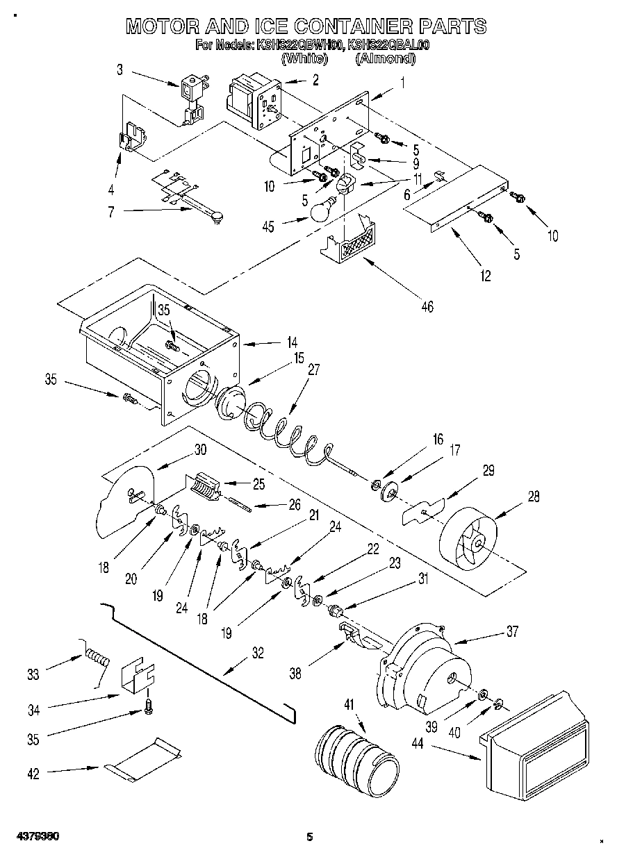 04 - MOTOR AND ICE CONTAINER
