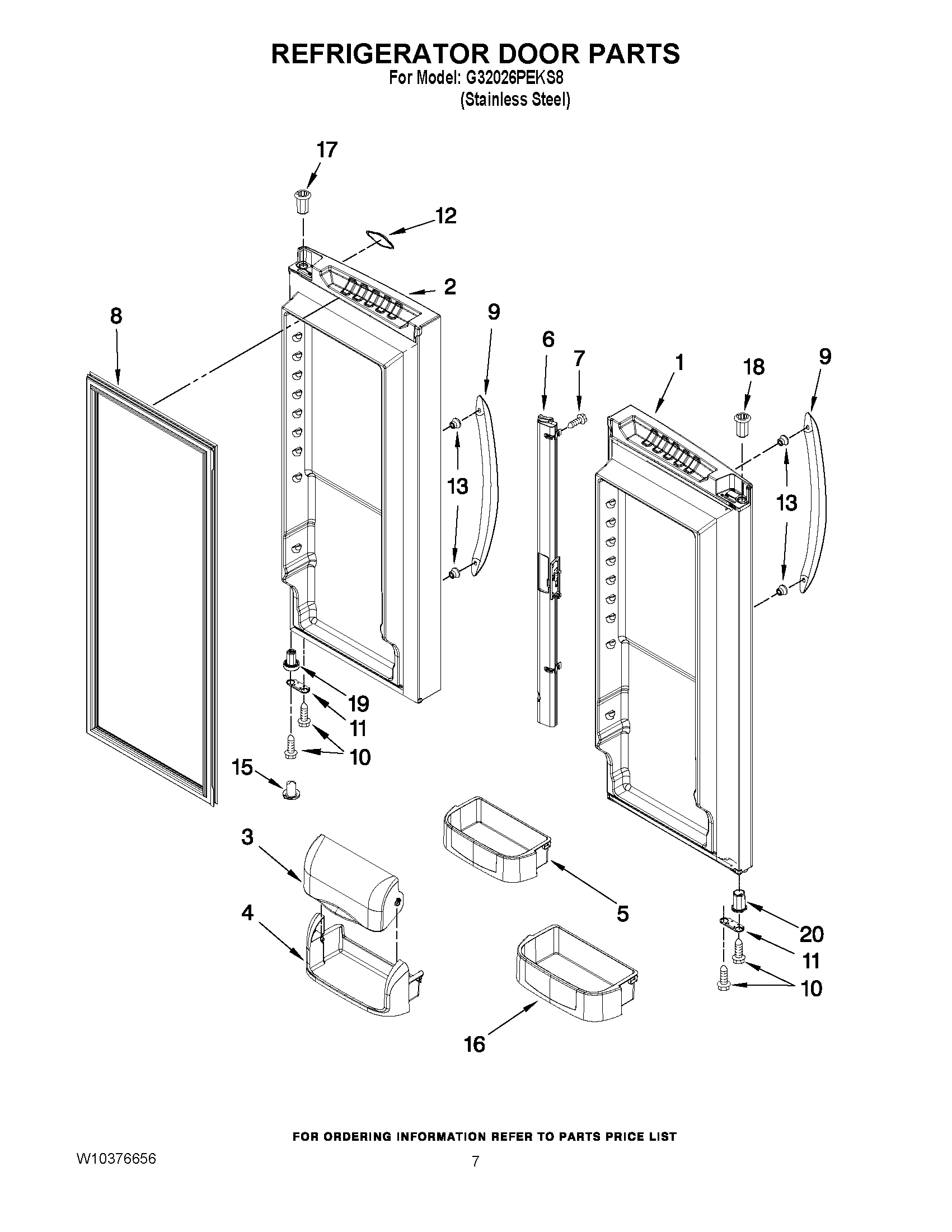 04 - REFRIGERATOR DOOR PARTS