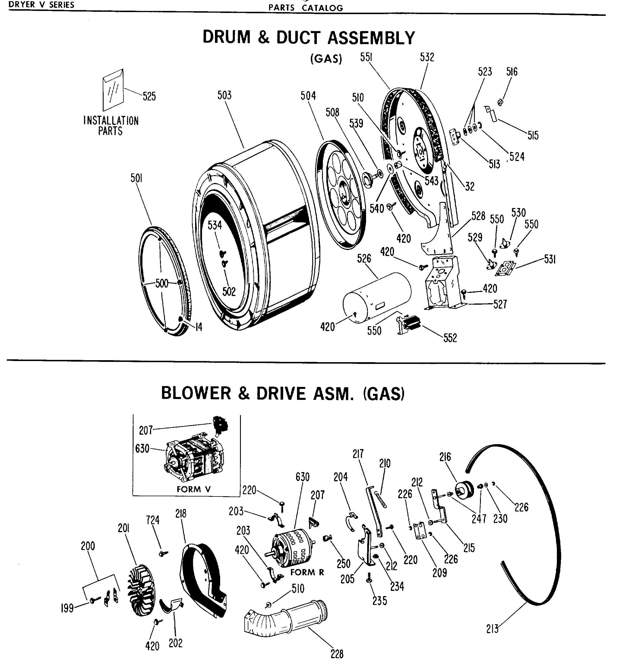 DRUM & DUCT ASSEMBLY (GAS)