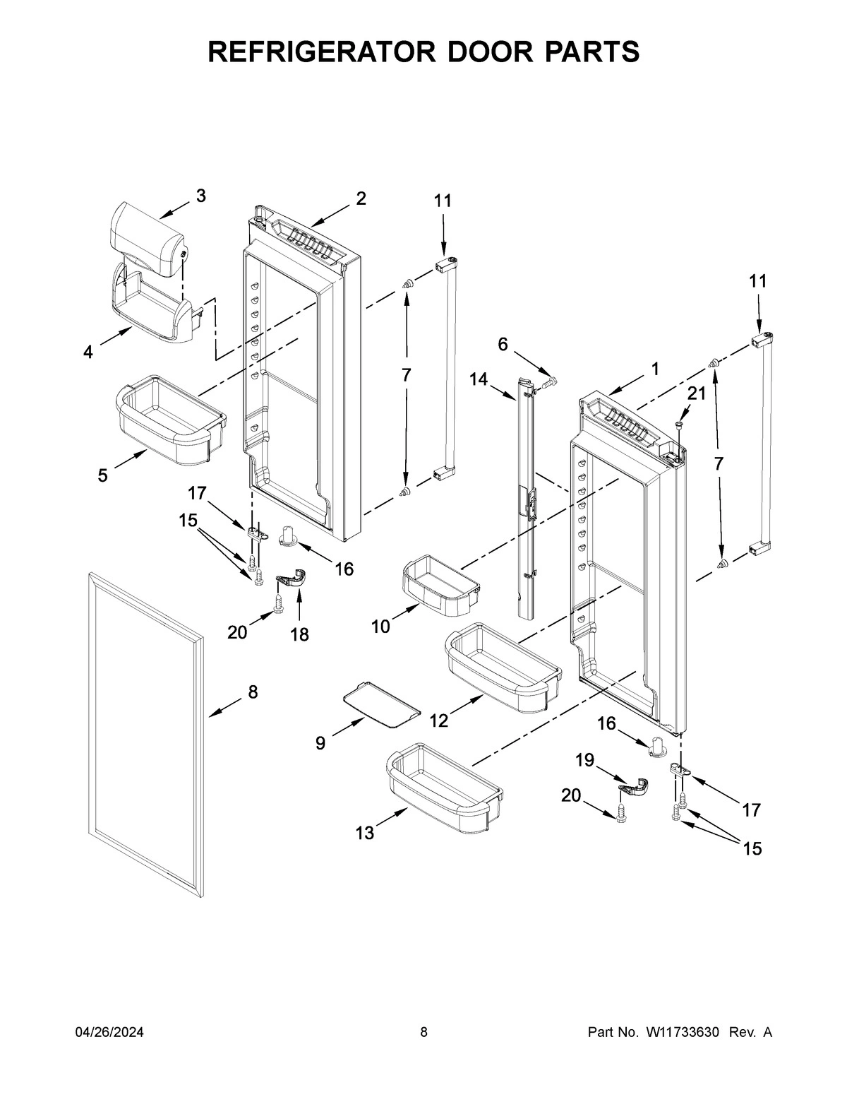 05 - REFRIGERATOR DOOR PARTS