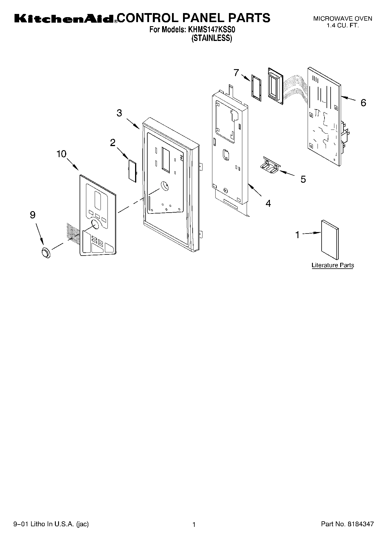 01 - CONTROL PANEL, LITERATURE