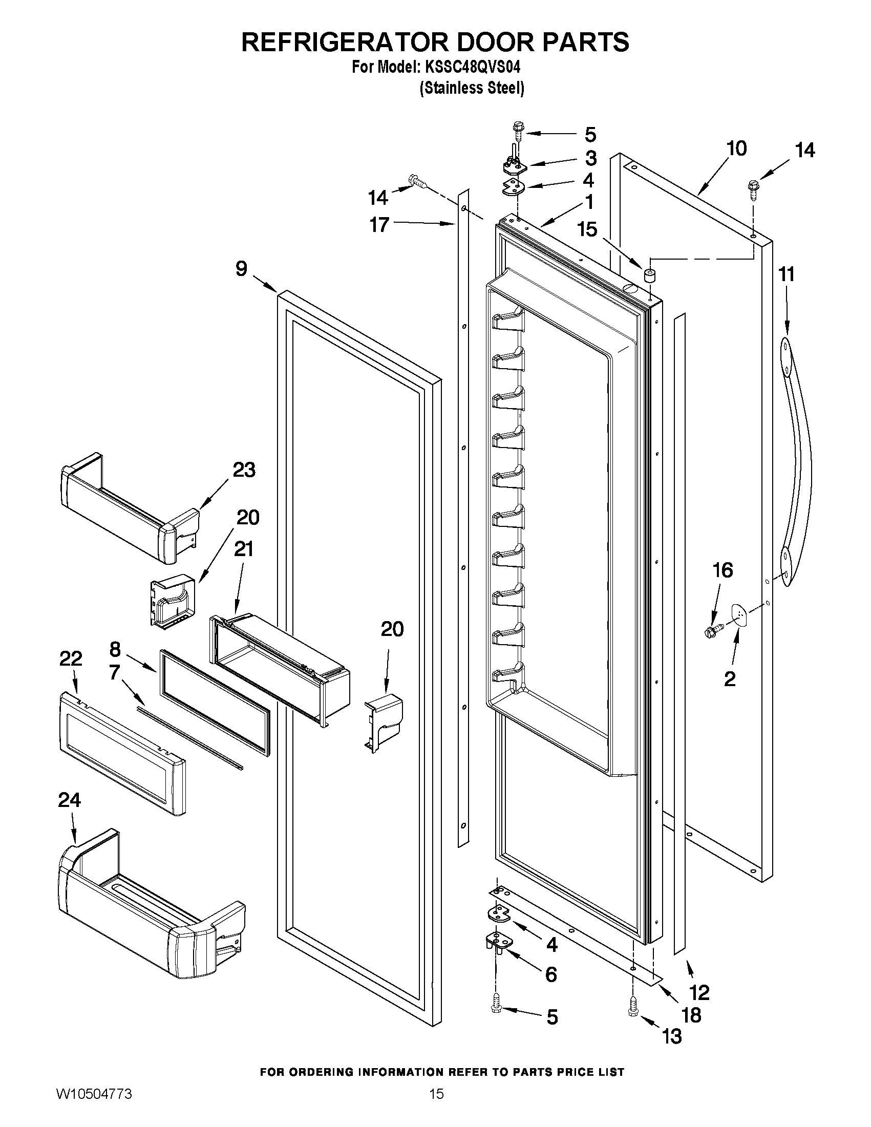 10 - REFRIGERATOR DOOR PARTS