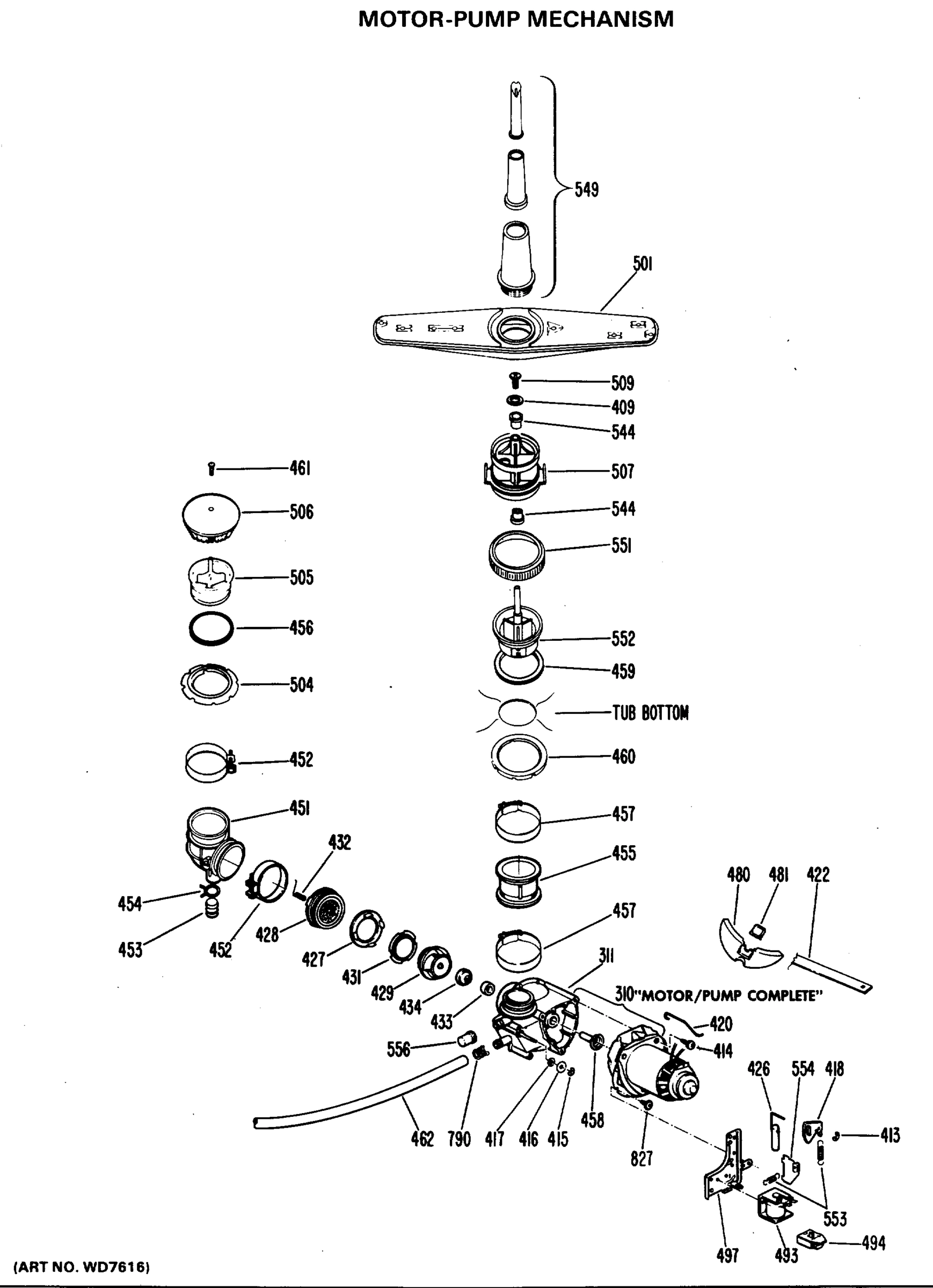 MOTOR-PUMP MECHANISM