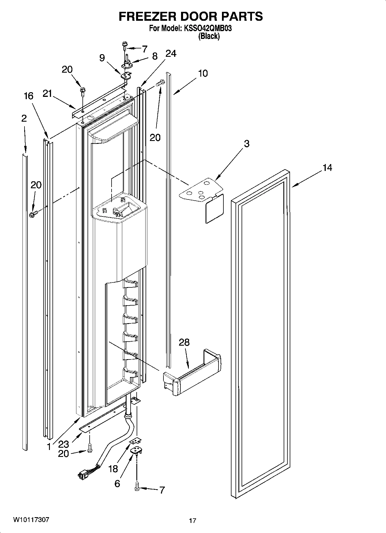 11 - FREEZER DOOR PARTS