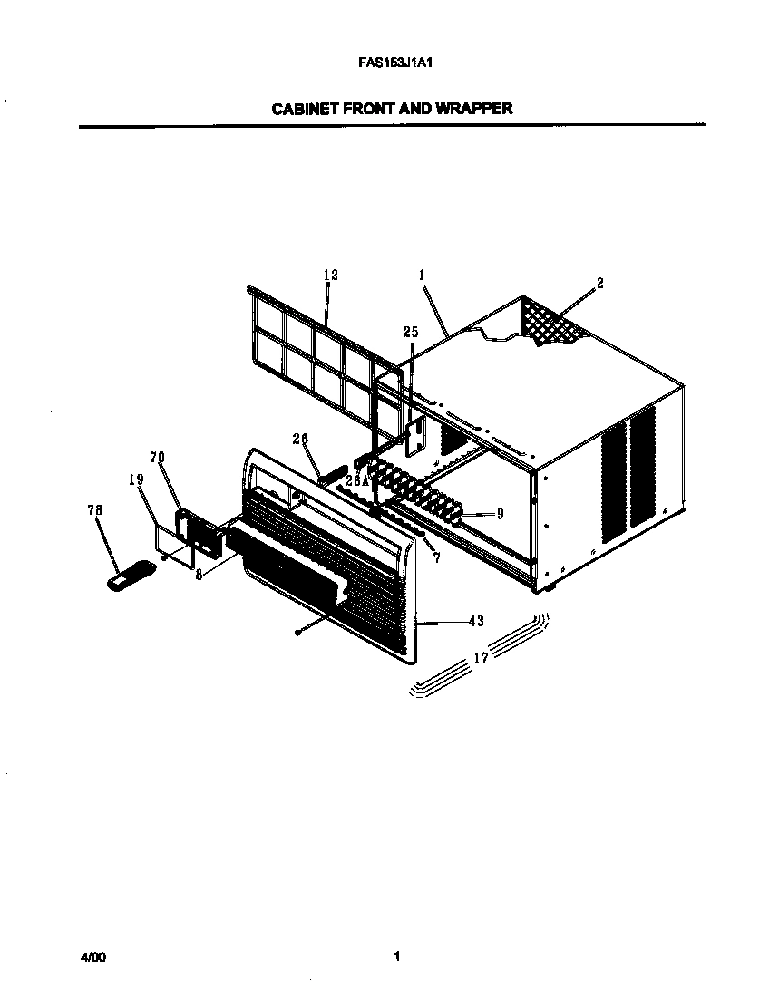 02 - CABINET FRONT AND WRAPPER