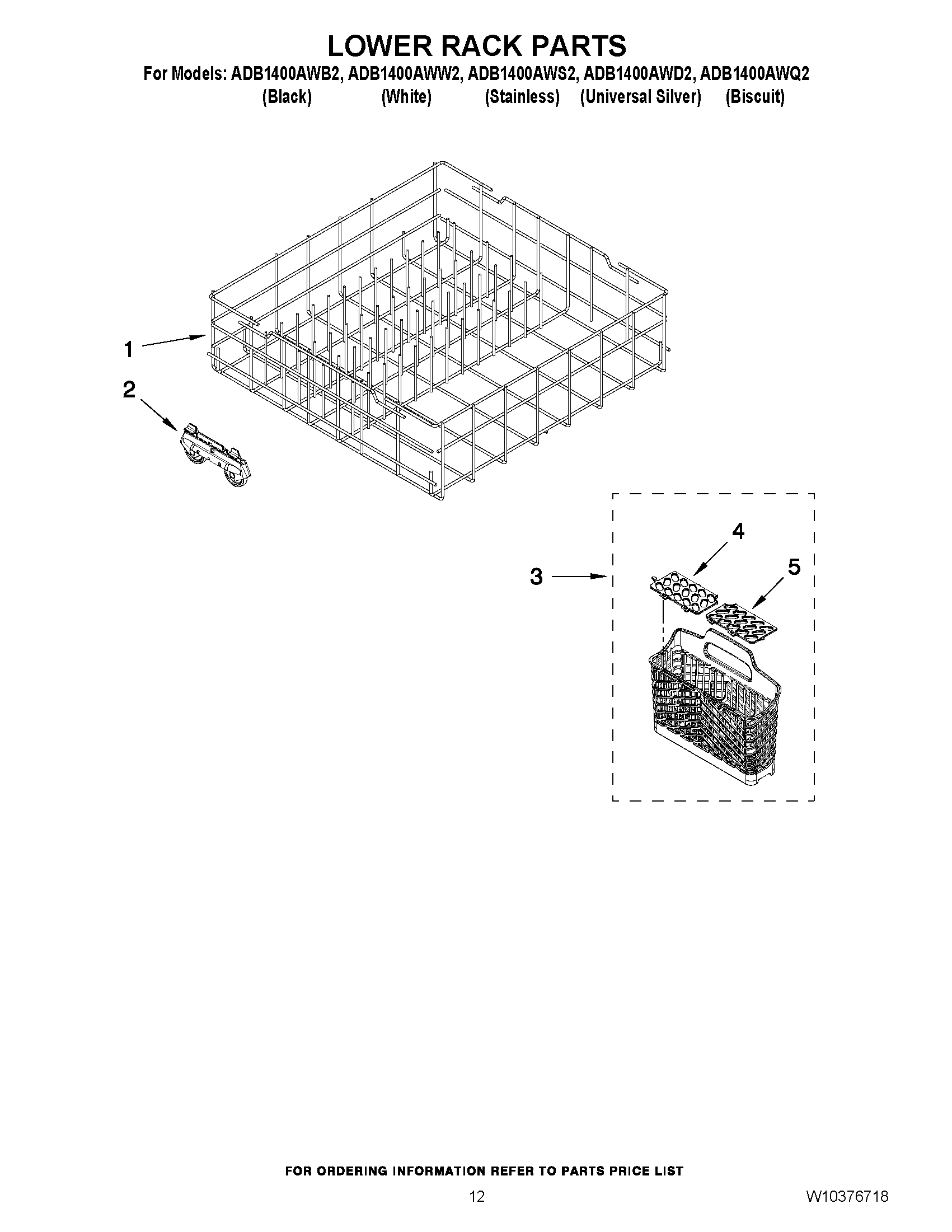 10 - LOWER RACK PARTS