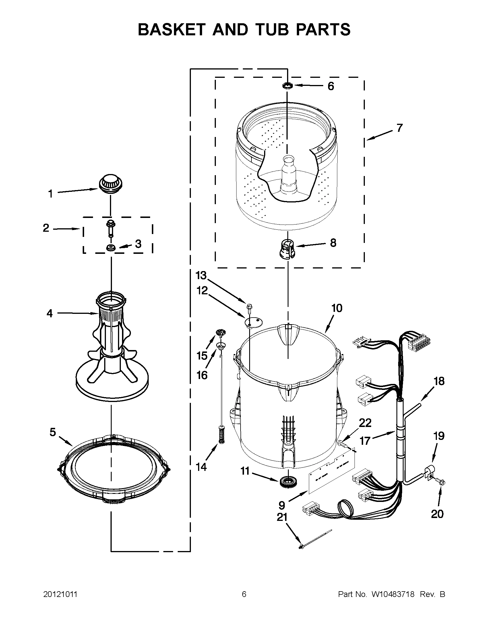 03 - BASKET AND TUB PARTS