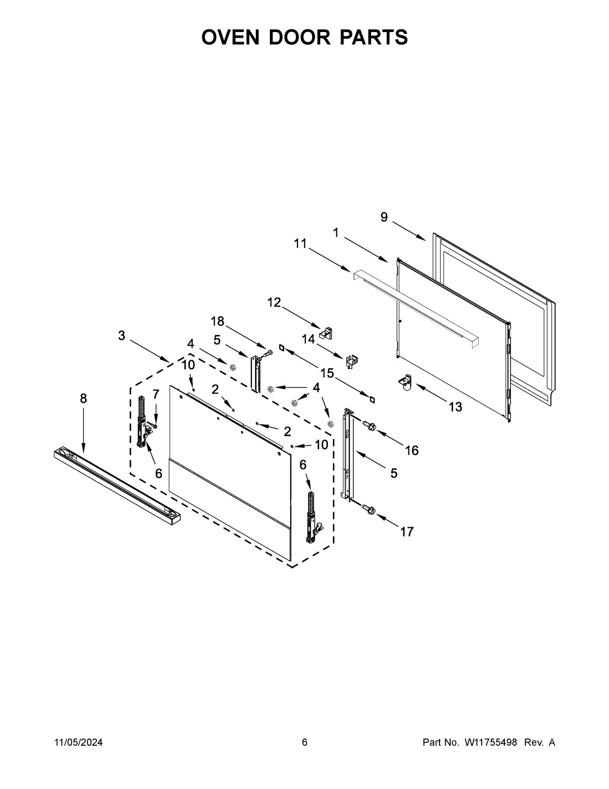04 - OVEN DOOR PARTS