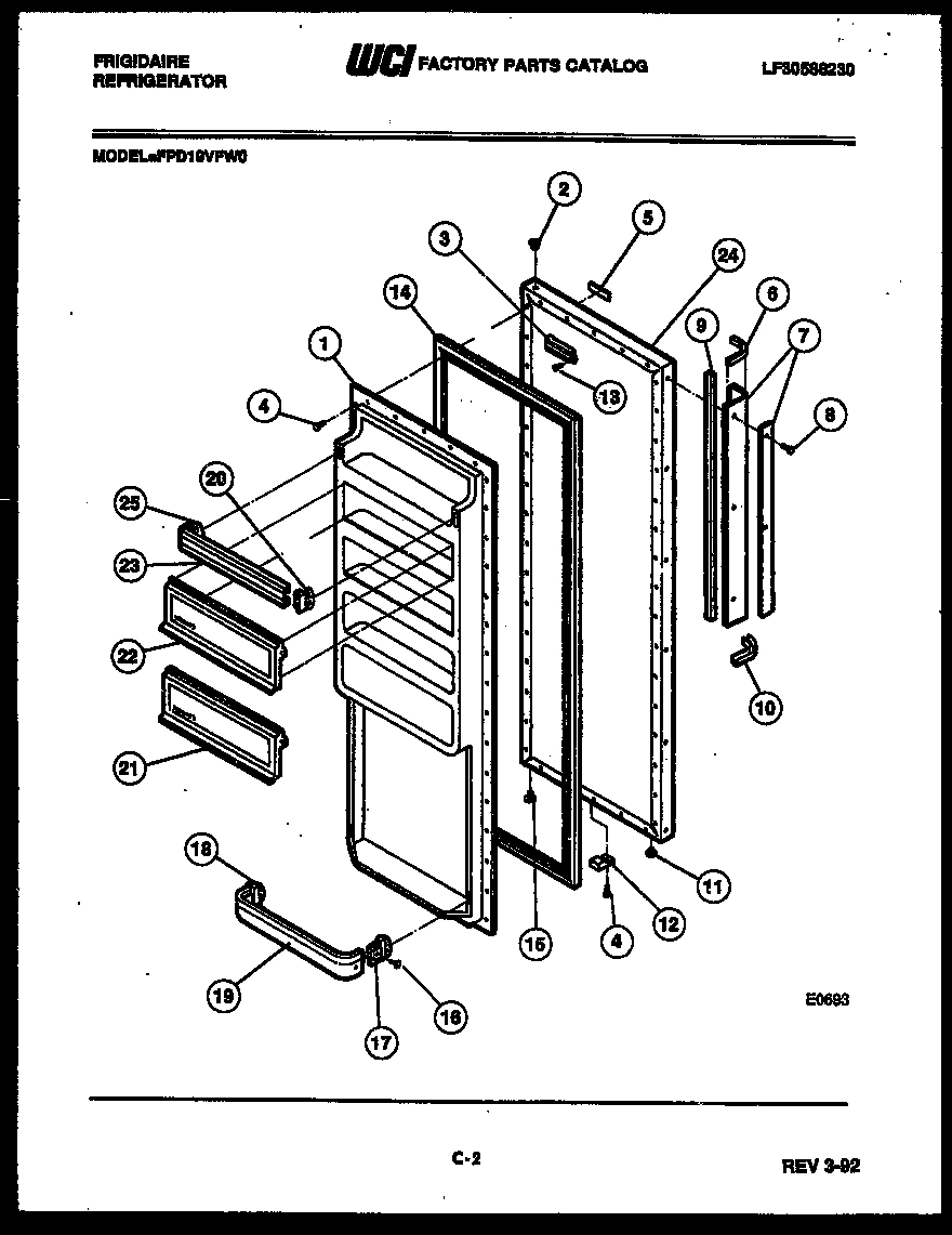 02 - REFRIGERATOR DOOR PARTS