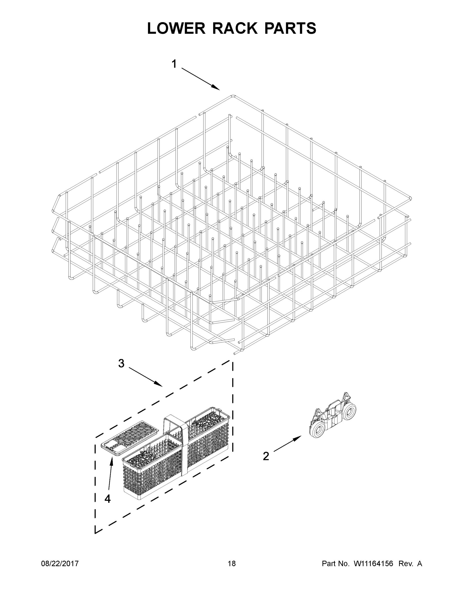 10 - LOWER RACK PARTS