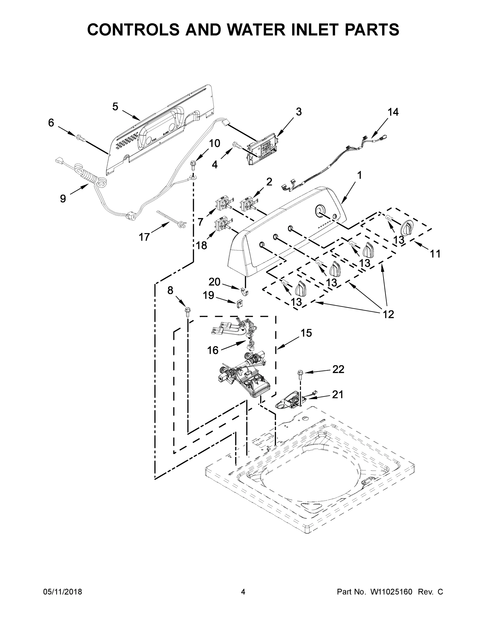 03 - CONTROLS AND WATER INLET PARTS