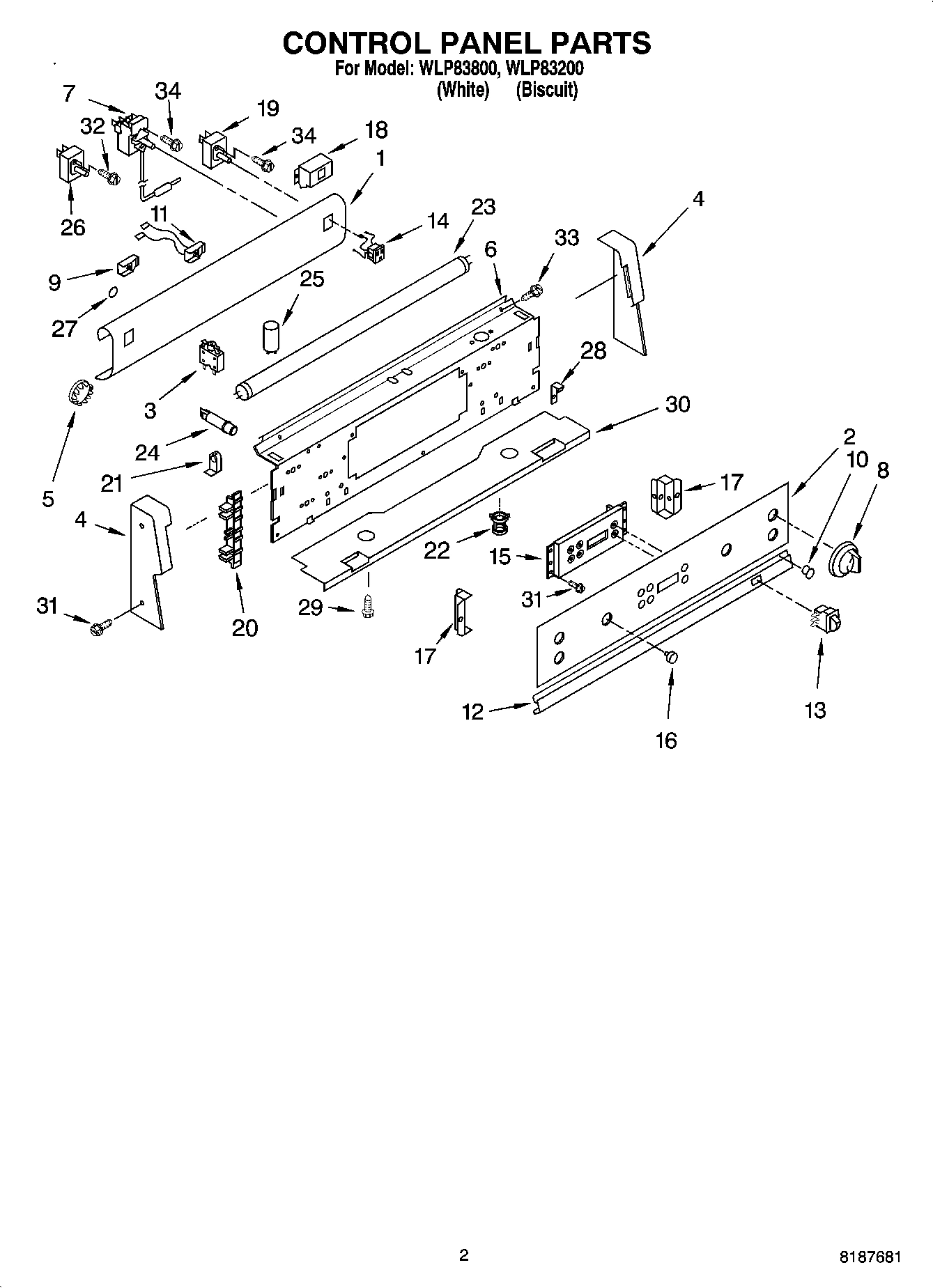 02 - CONTROL PANEL PARTS