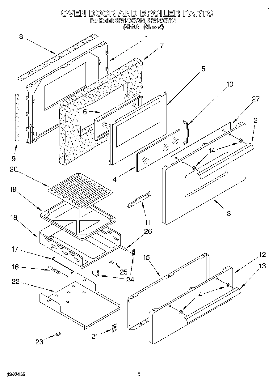 04 - OVEN DOOR AND BROILER
