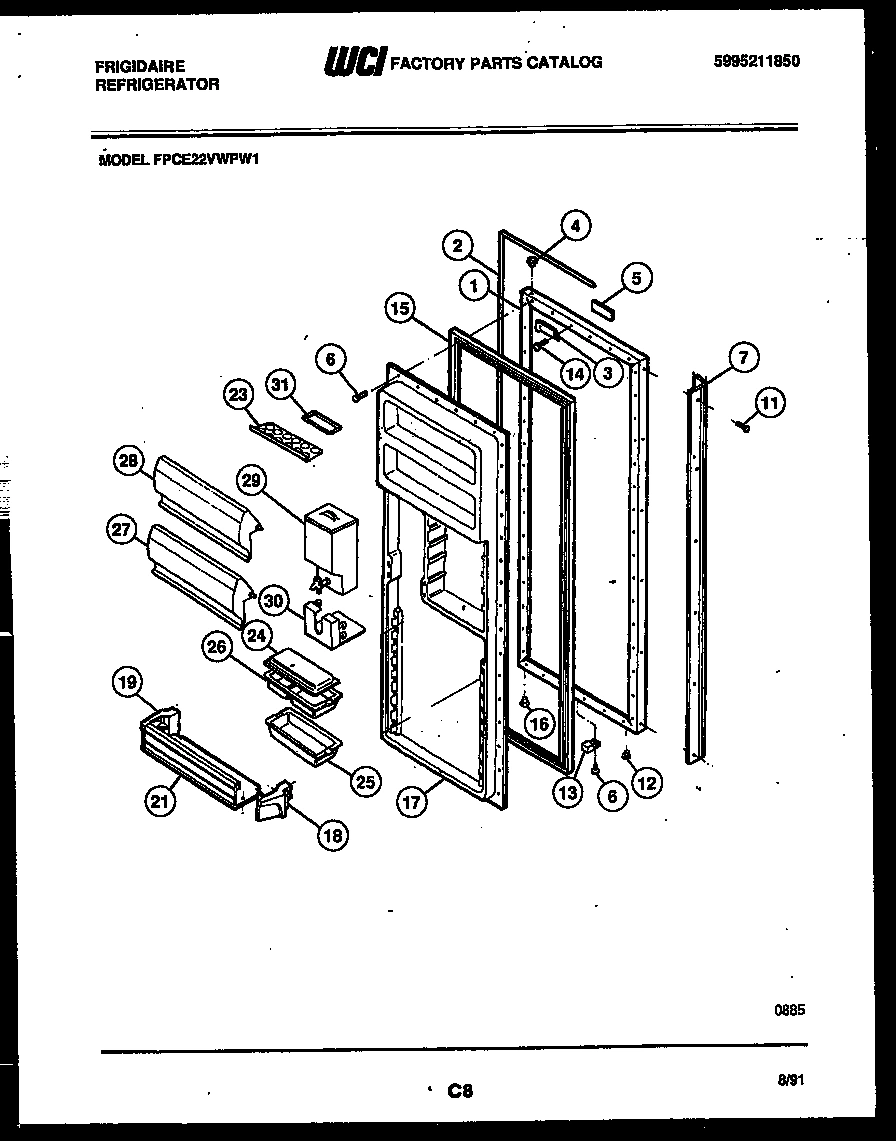 03 - REFRIGERATOR DOOR PARTS