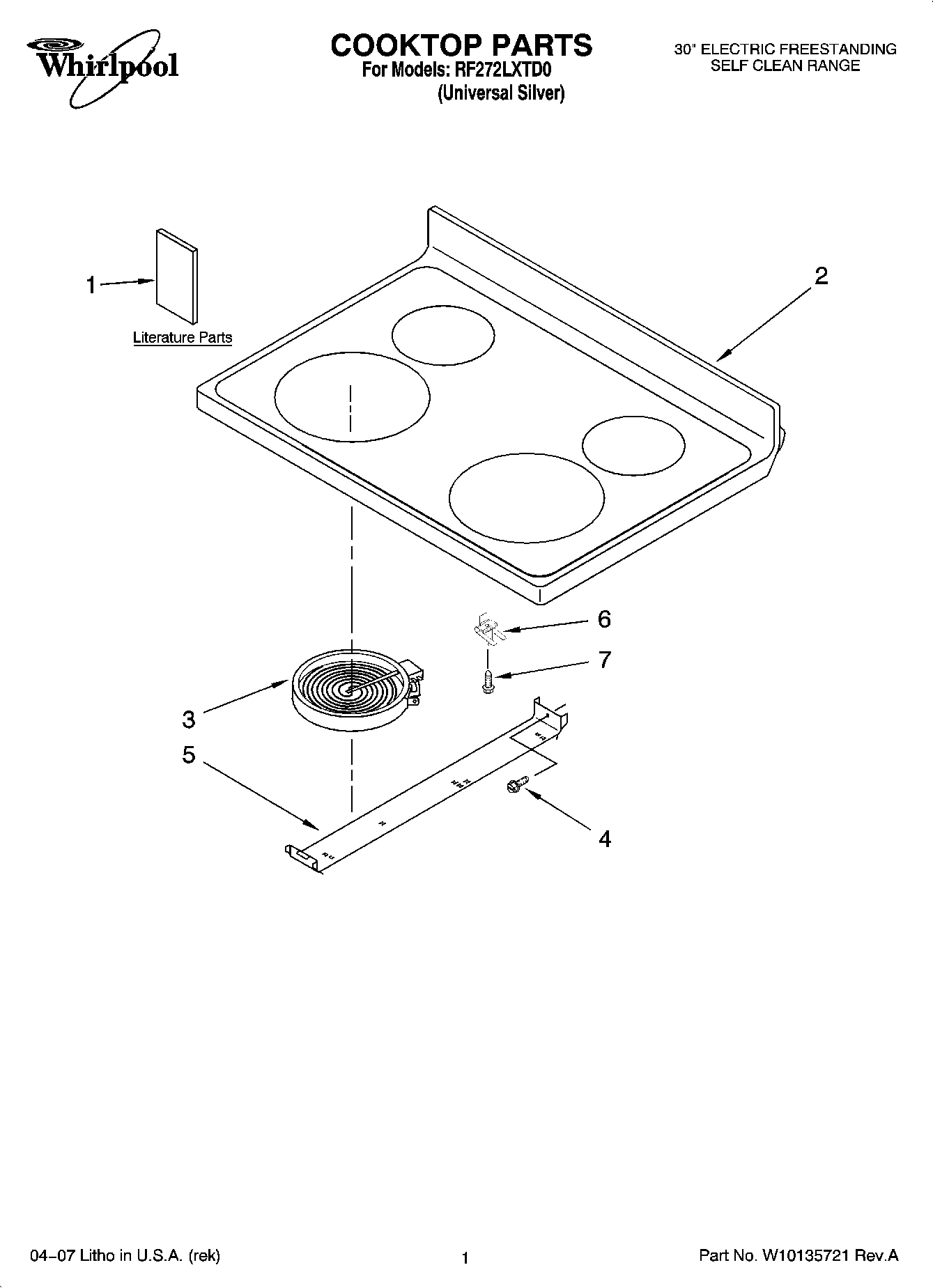 01 - COOKTOP PARTS