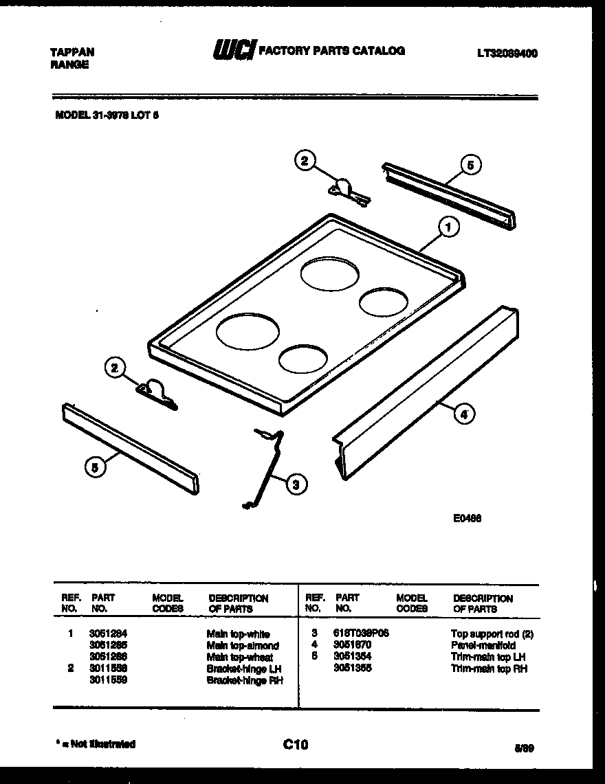 05 - COOKTOP PARTS
