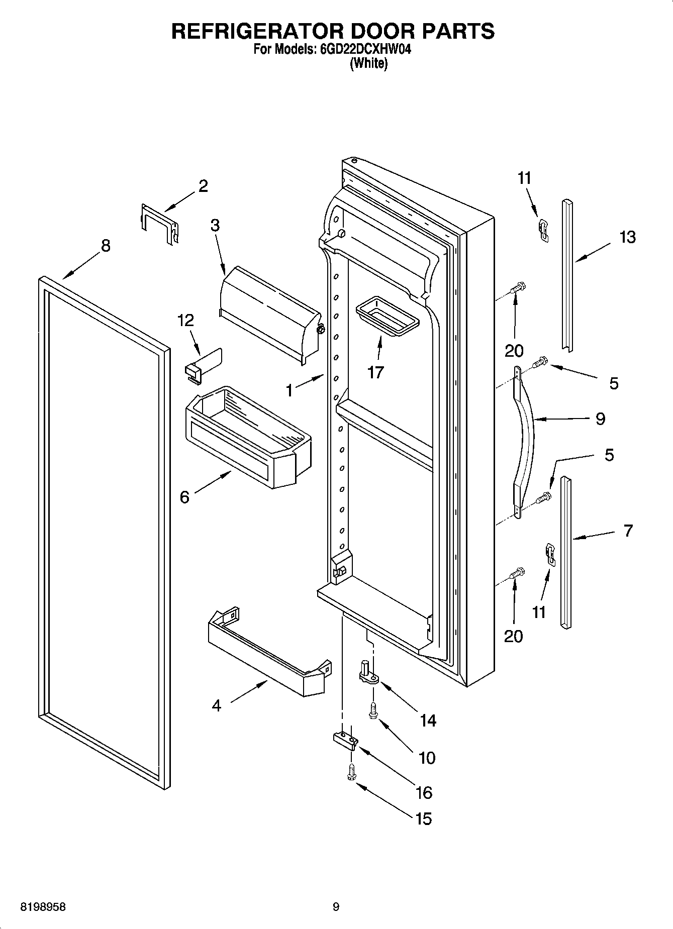 07 - REFRIGERATOR DOOR PARTS