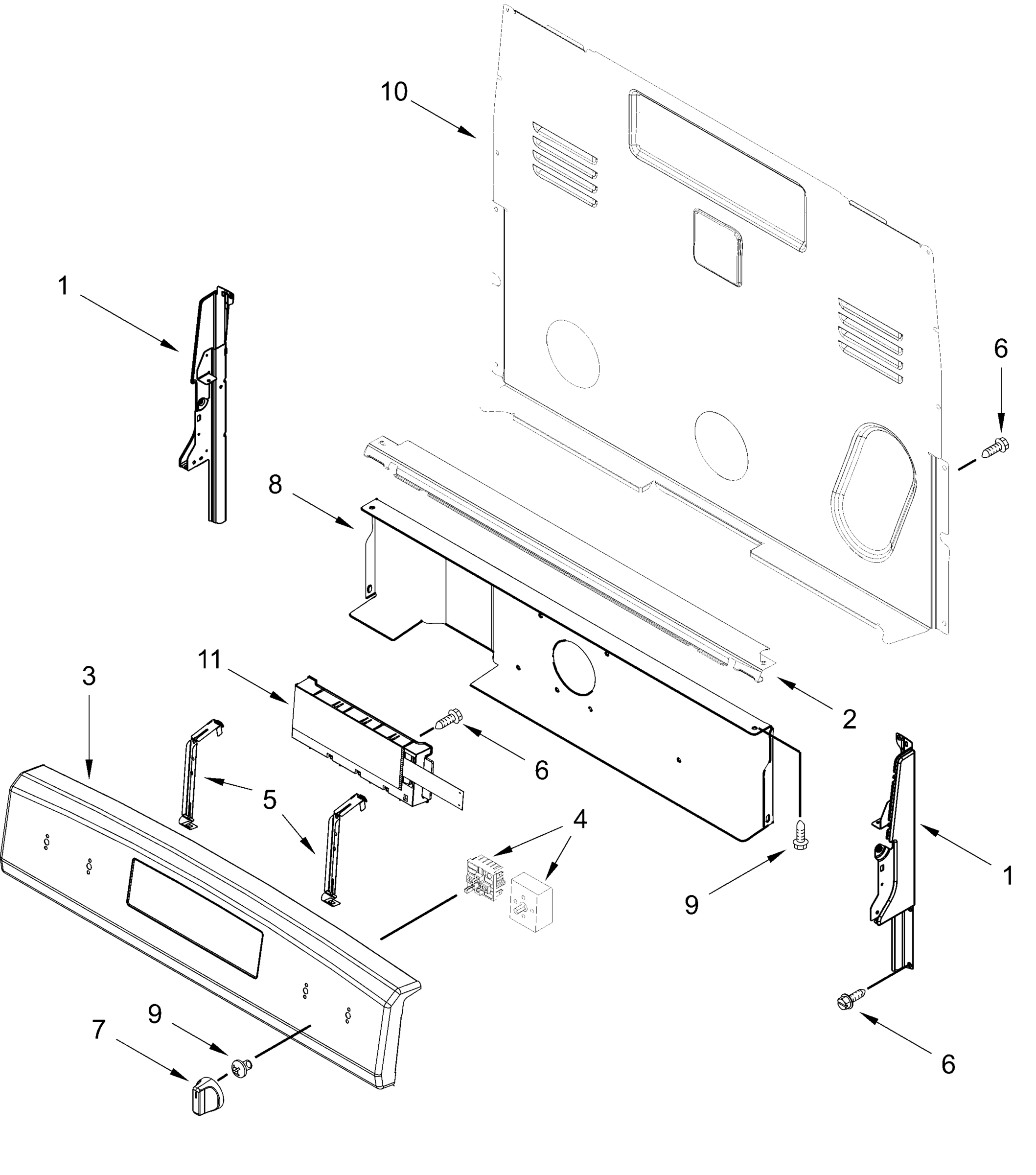 CONTROL PANEL PARTS