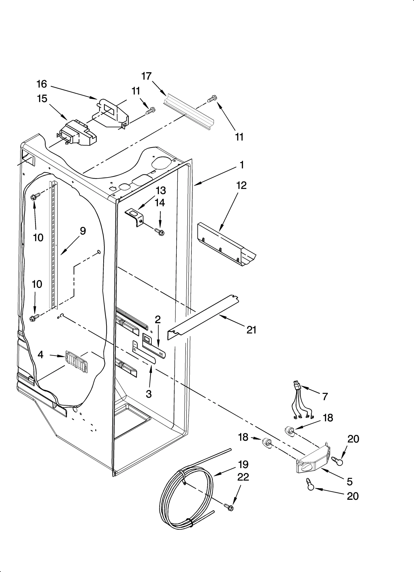 REFRIGERATOR LINER PARTS