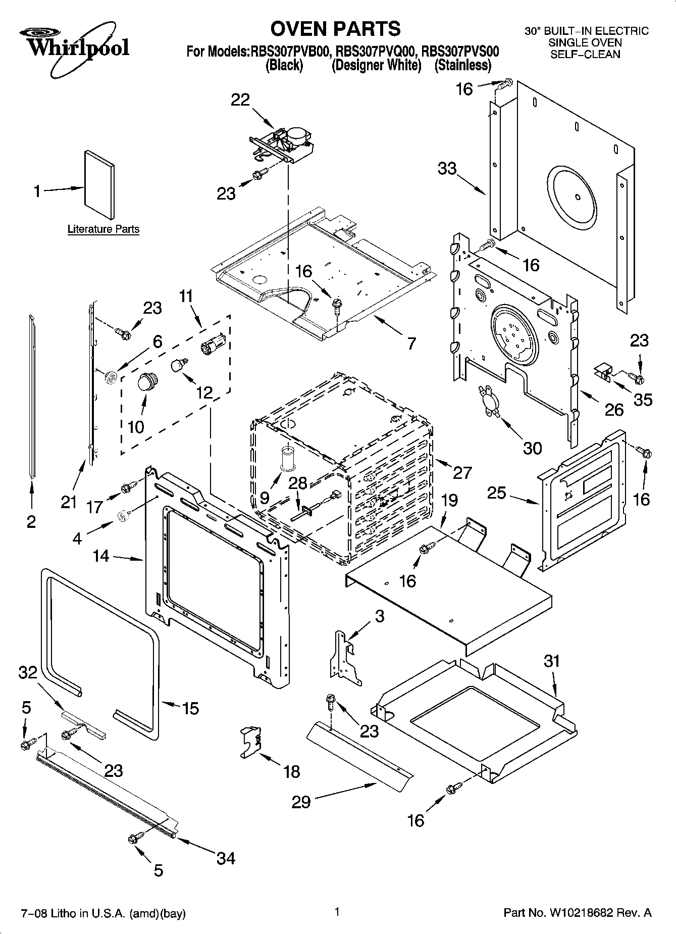 01 - OVEN PARTS