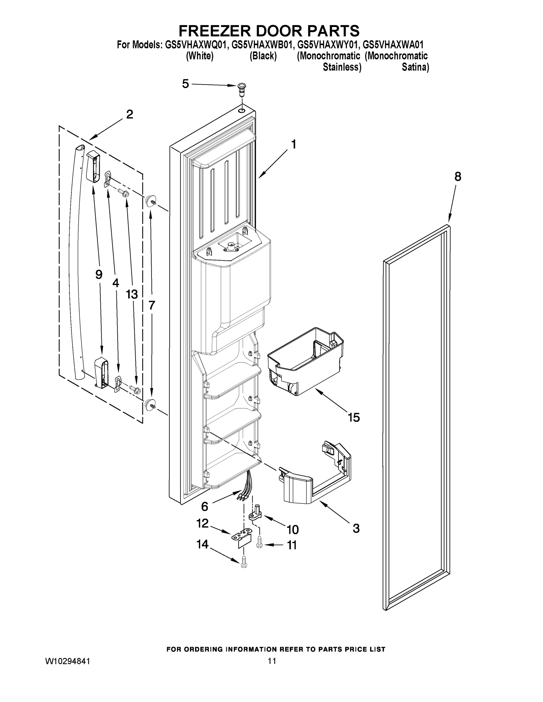 07 - FREEZER DOOR PARTS
