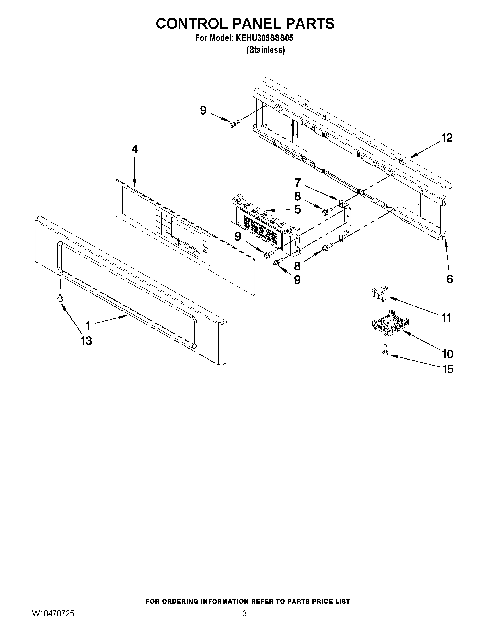 02 - CONTROL PANEL PARTS