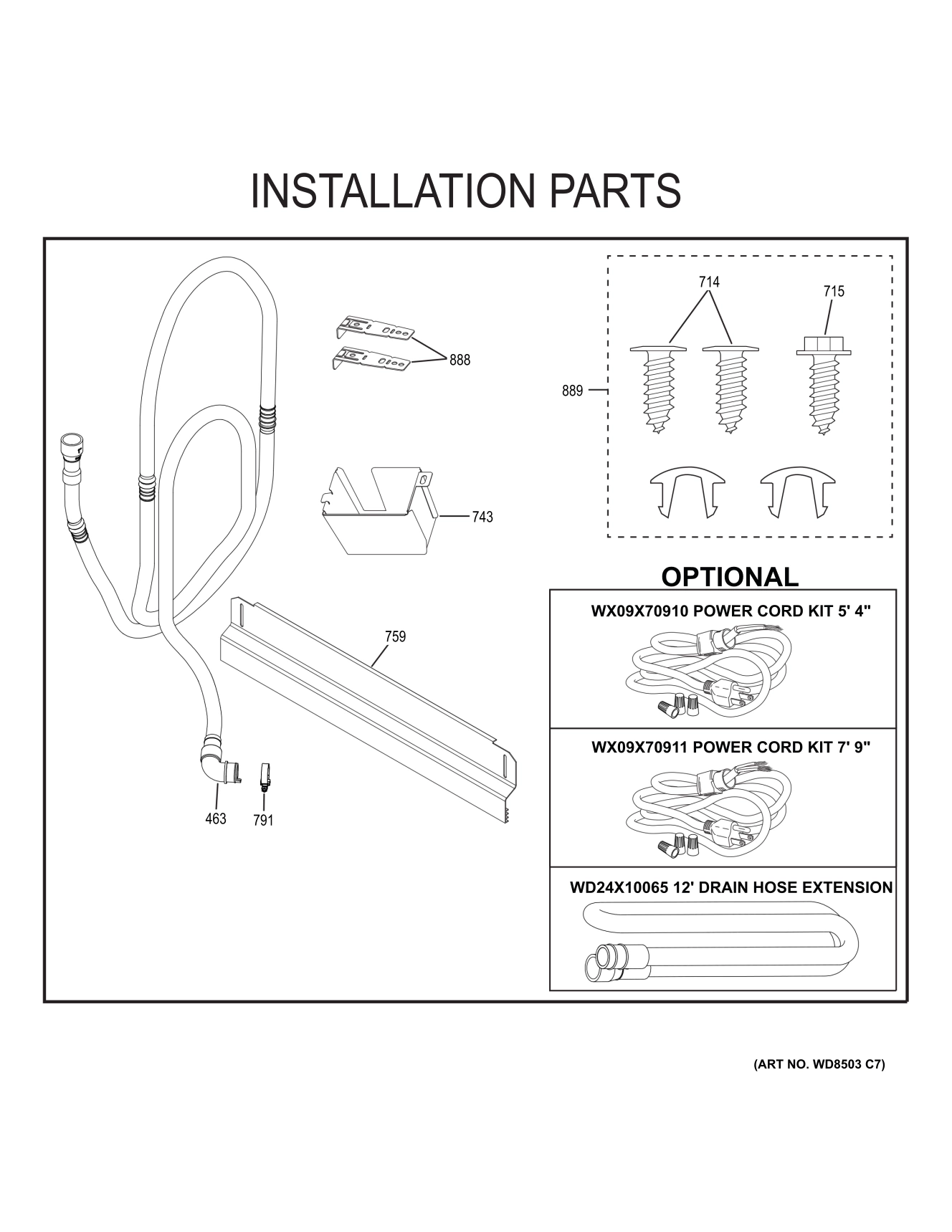 INSTALLATION PARTS