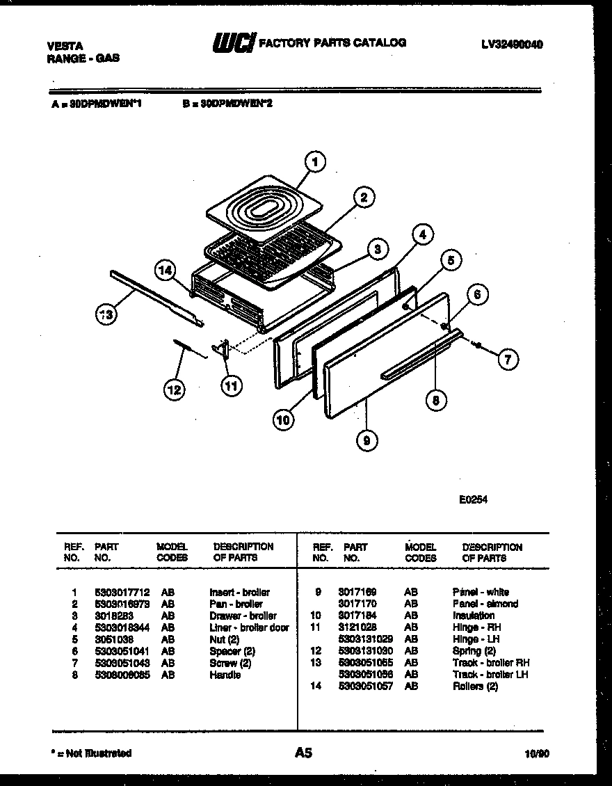 05 - BROILER DRAWER PARTS
