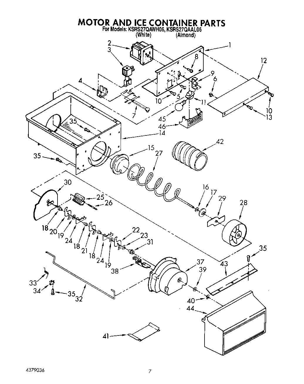05 - MOTOR AND ICE CONTAINER, LIT/OPTIONAL