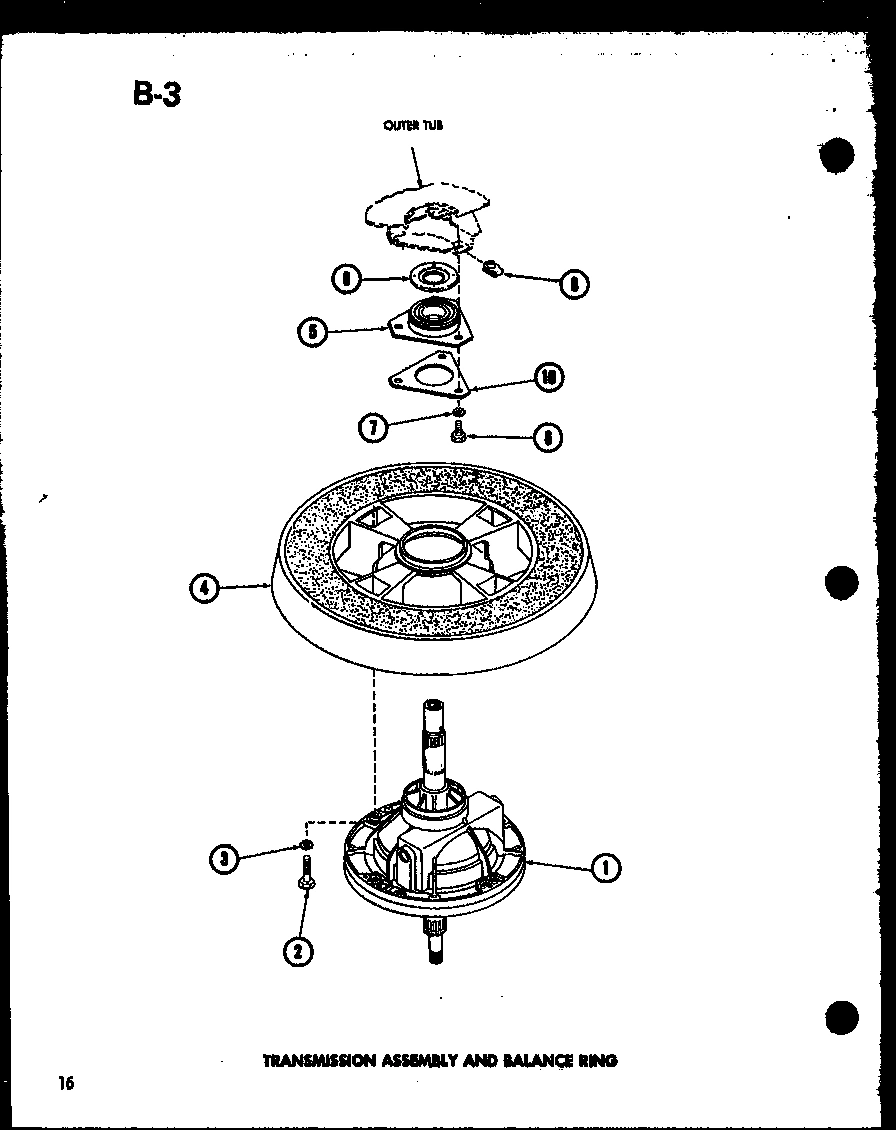 15 - TRANSMISSION ASSY AND BALANCE RING