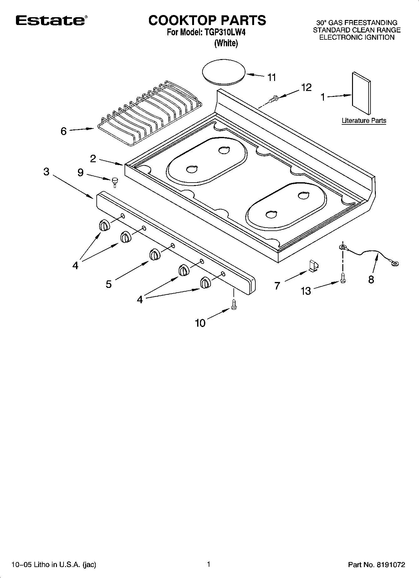 01 - COOKTOP PARTS