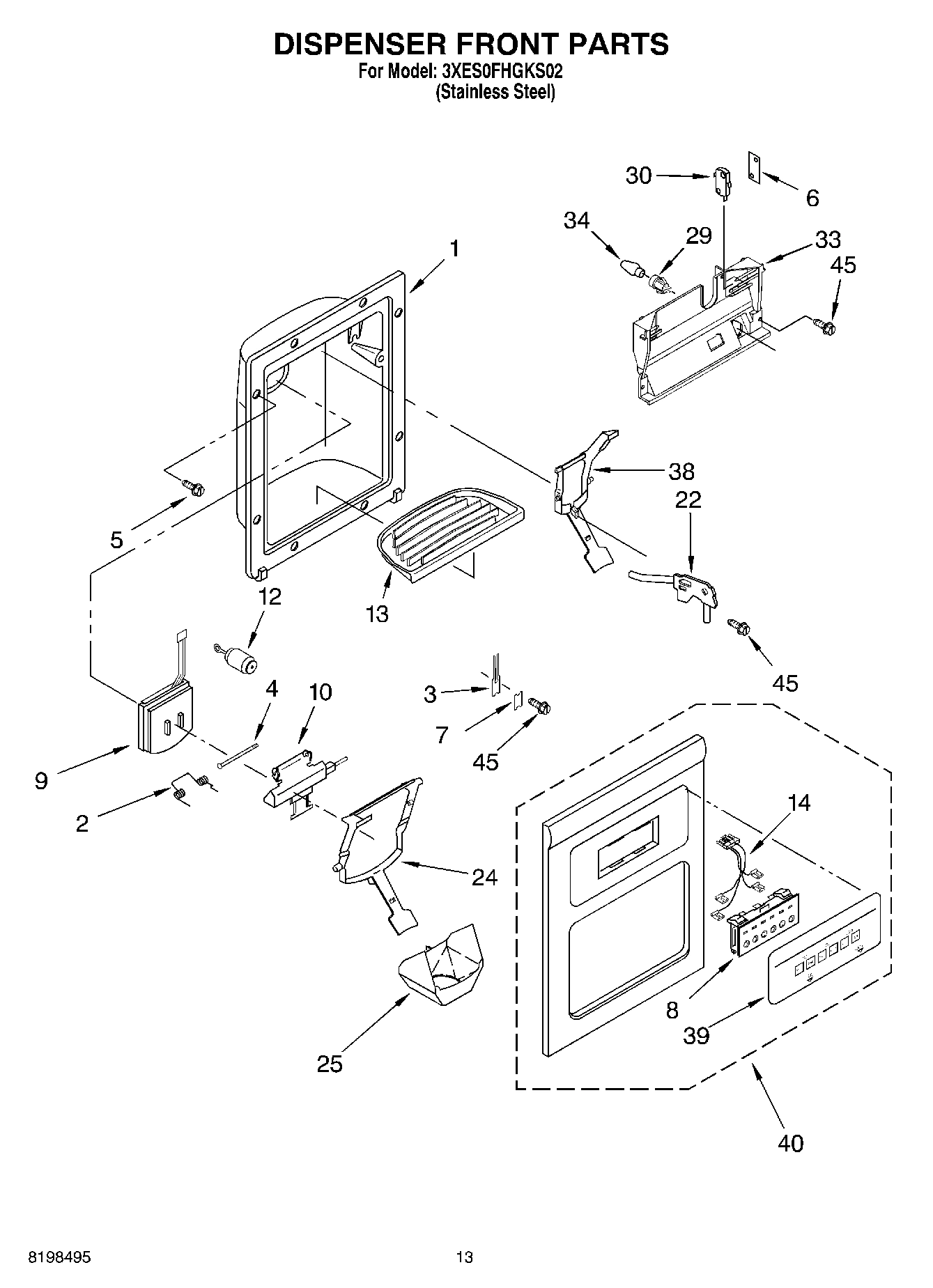 07 - DISPENSER FRONT PARTS