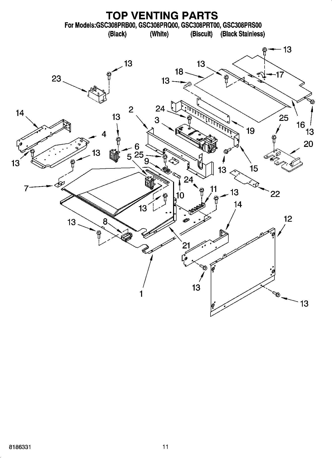 09 - TOP VENTING PARTS, OPTIONAL PARTS