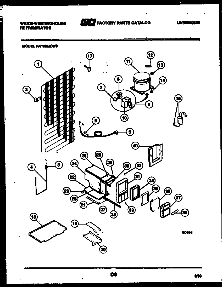 05 - SYSTEM AND AUTOMATIC DEFROST PARTS