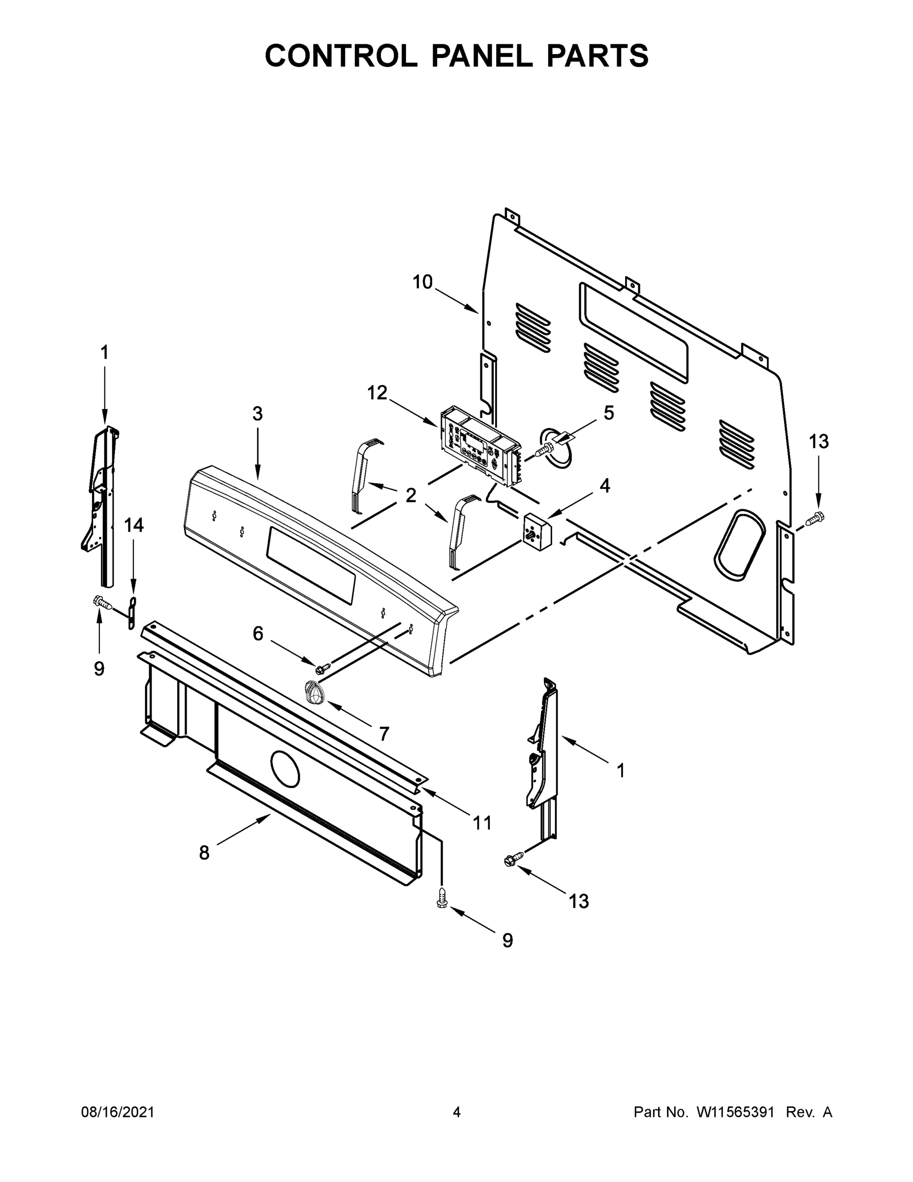 03 - CONTROL PANEL PARTS