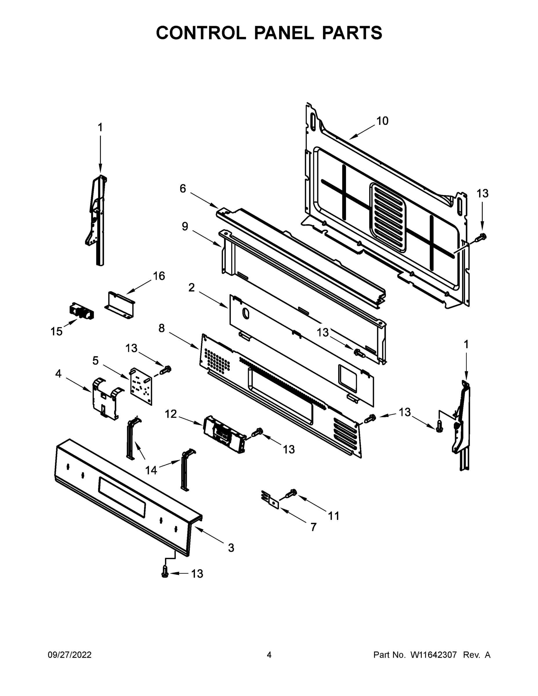 03 - CONTROL PANEL PARTS