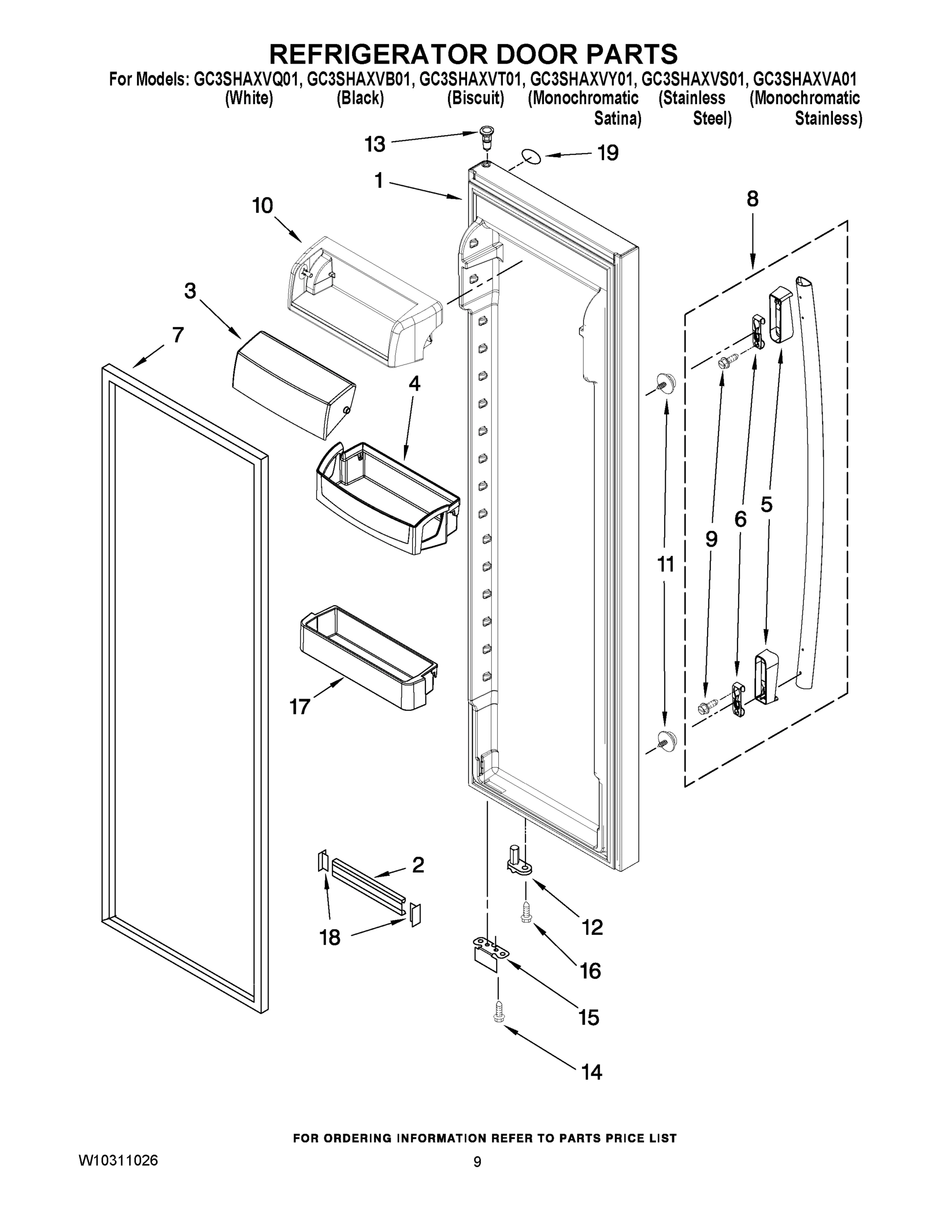 06 - REFRIGERATOR DOOR PARTS