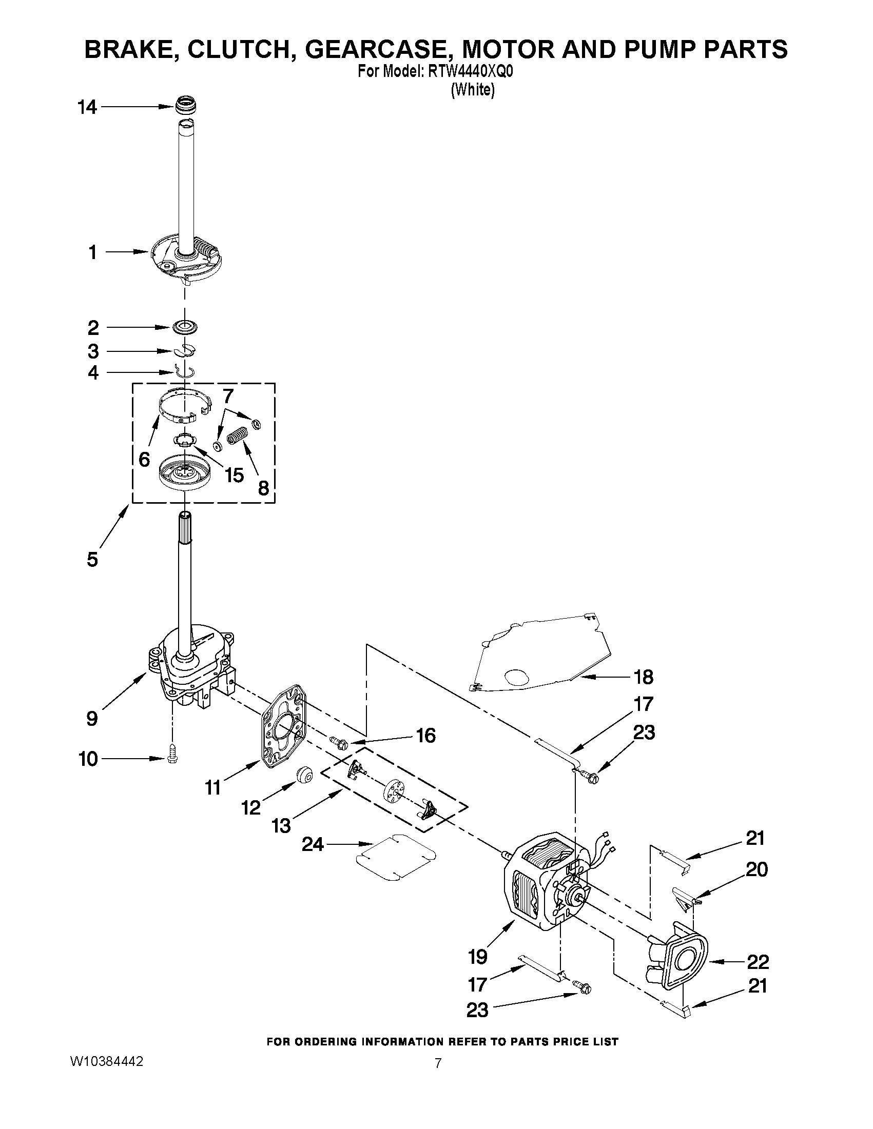 04 - BRAKE, CLUTCH, GEARCASE, MOTOR AND PUMP PARTS