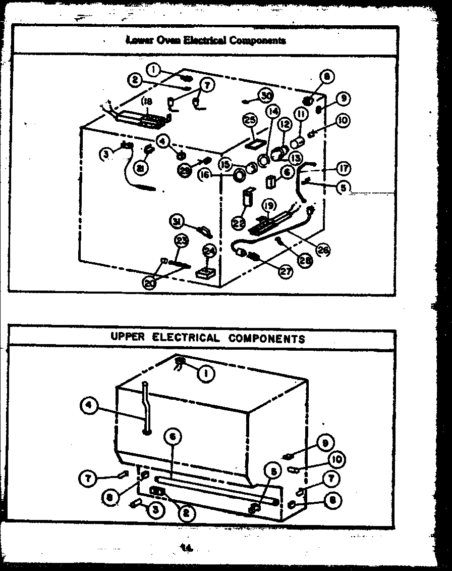 02 - LOWER OVEN ELECTRICAL COMPONENTS