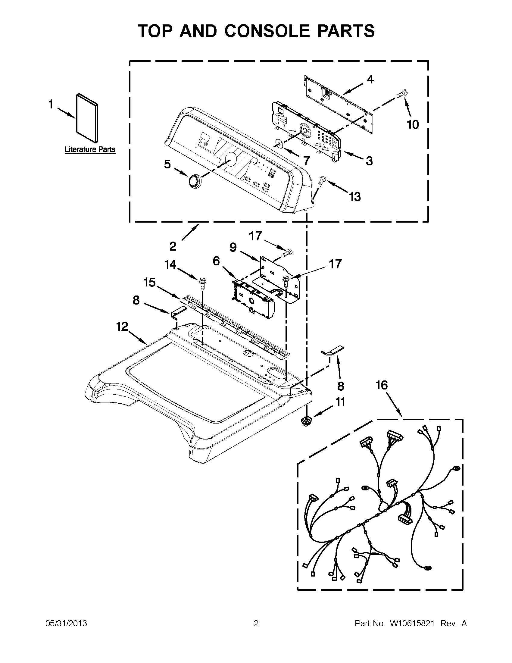 01 - TOP AND CONSOLE PARTS