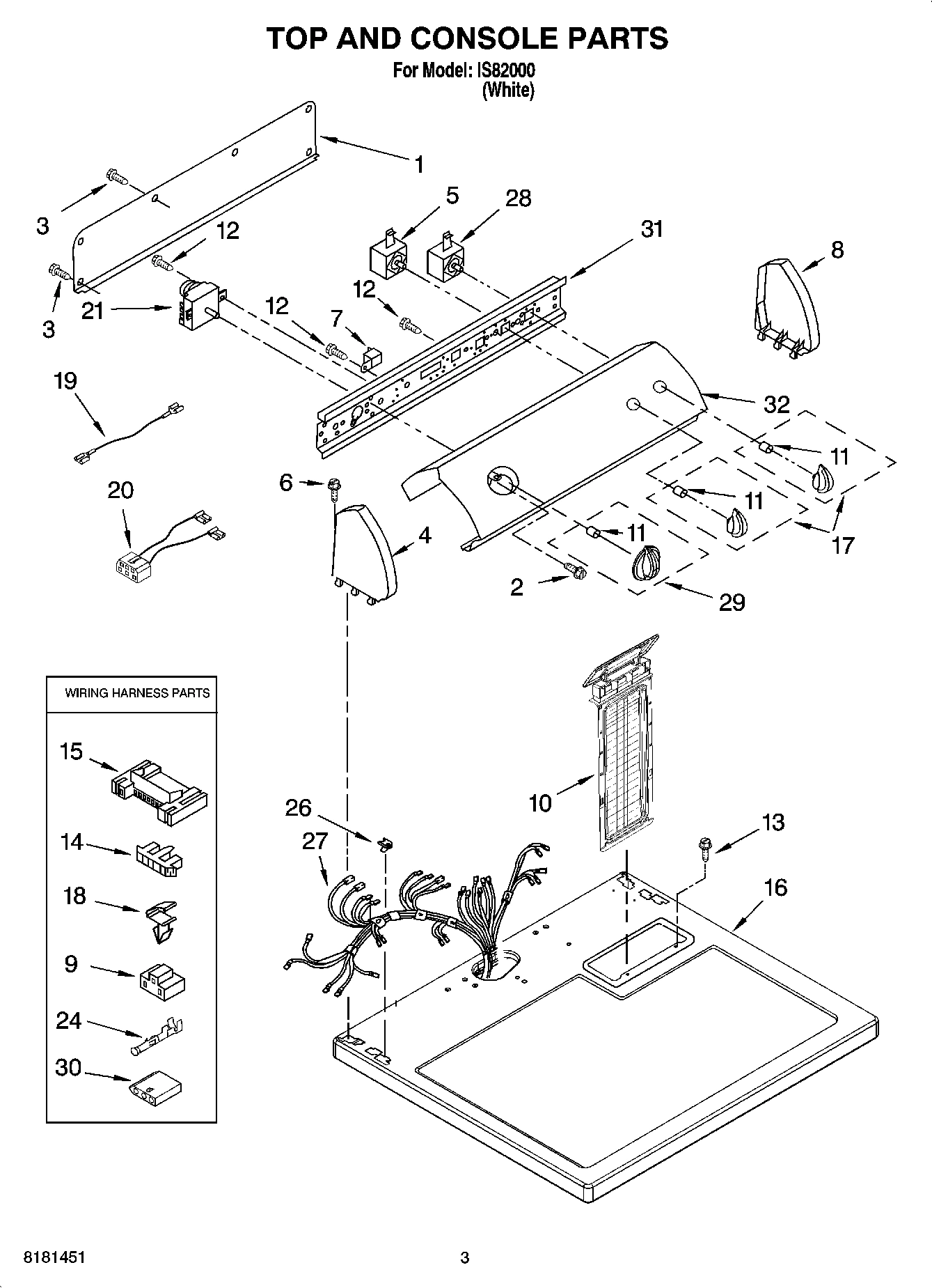02 - TOP AND CONSOLE PARTS